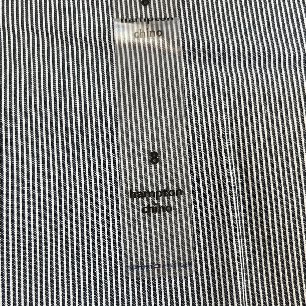 #188 Tommy Hilfiger Women’s capri Blue Striped Pants  NWT - Picture 5 of 11